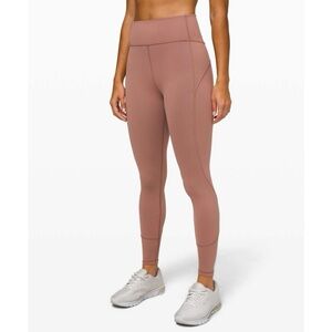 Lululemon In Movement Tight 25" Everlux Spanish Oak 10